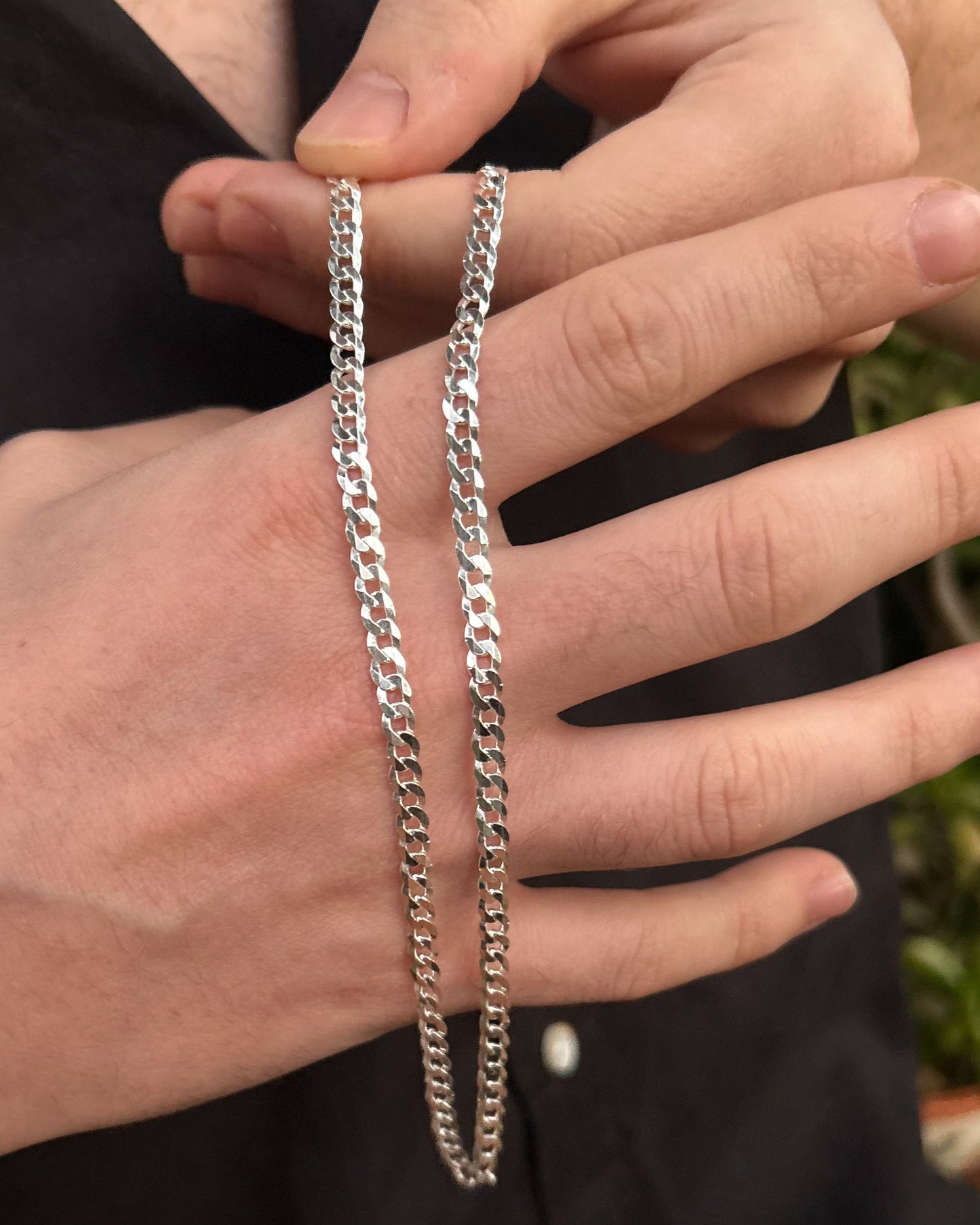 ¡NUEVA! CADENA DILBAR 4MM + PULSERA DE PLATA DE REGALO