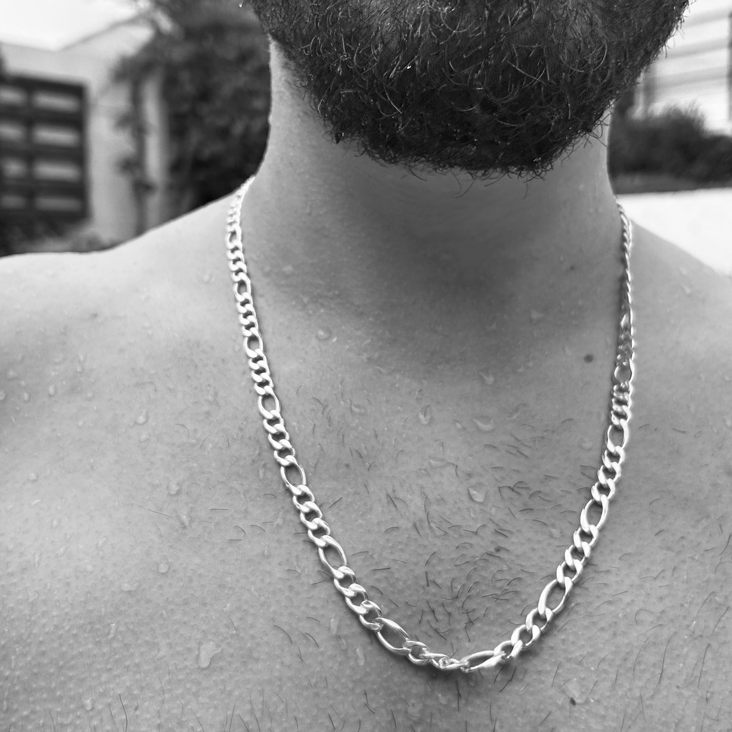 Cadena Figaro Plata - 8MM