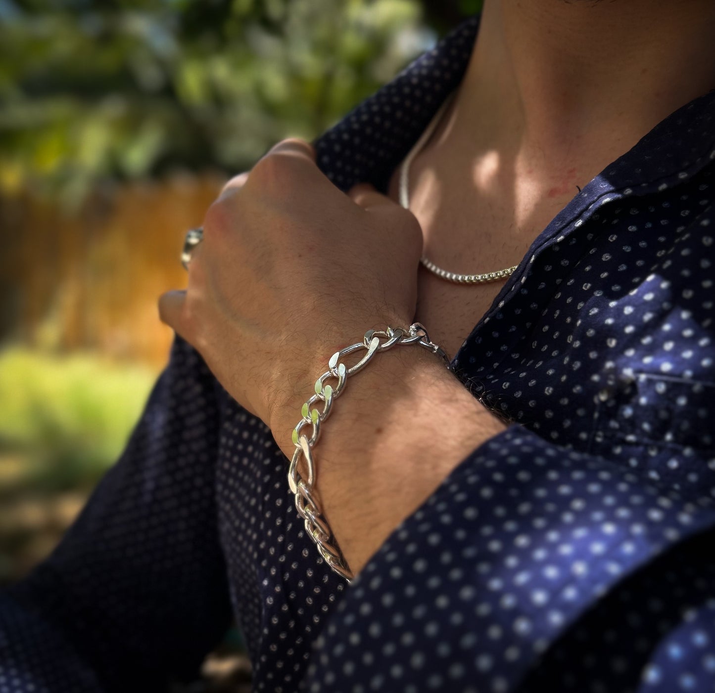 Pulsera Figaro Plata
