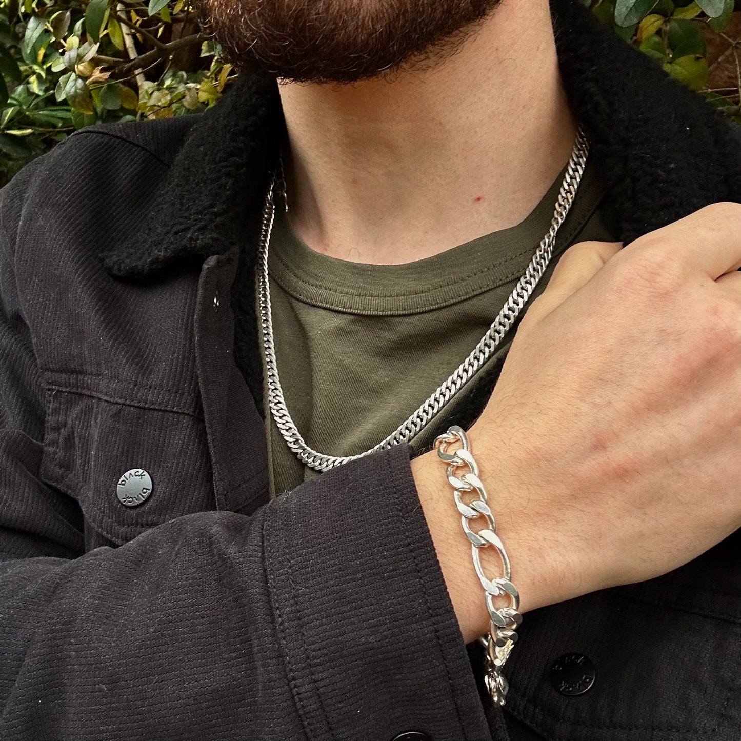 Pulsera Figaro Plata