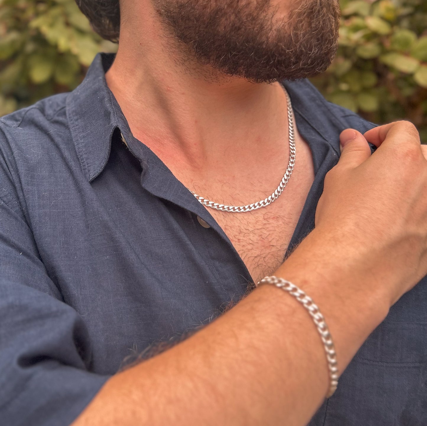 🇮🇹 Cadena Dilbar - Plata Italiana 5mm