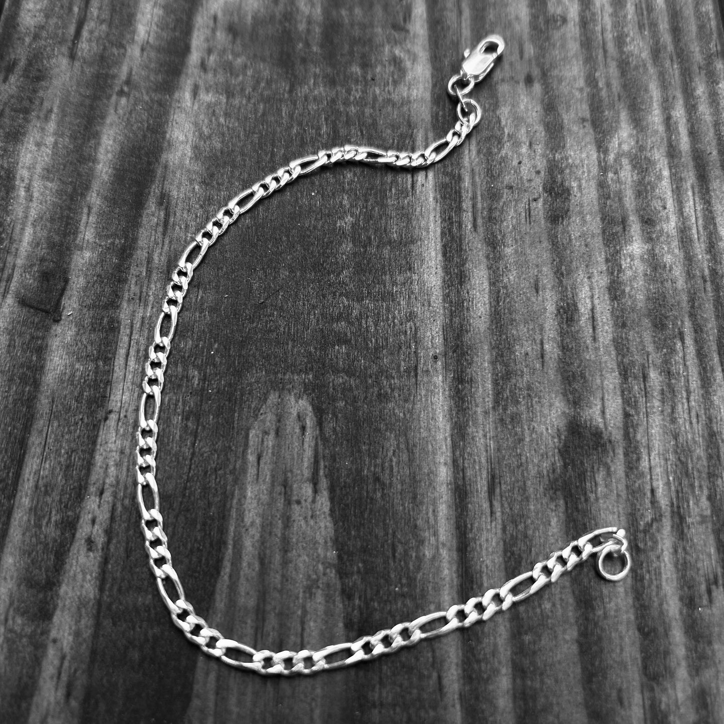 Pulsera Figaro Jr Plata - 3MM
