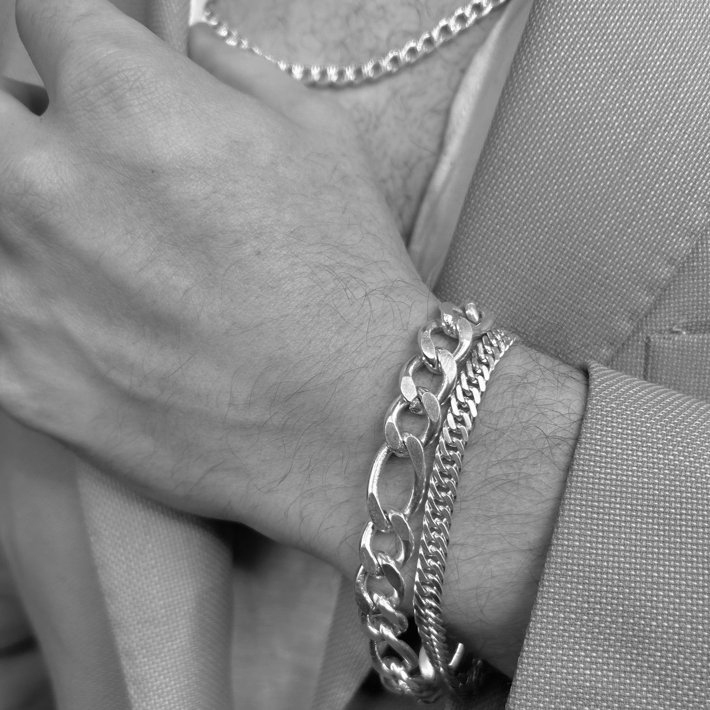 Pulsera Figaro Plata