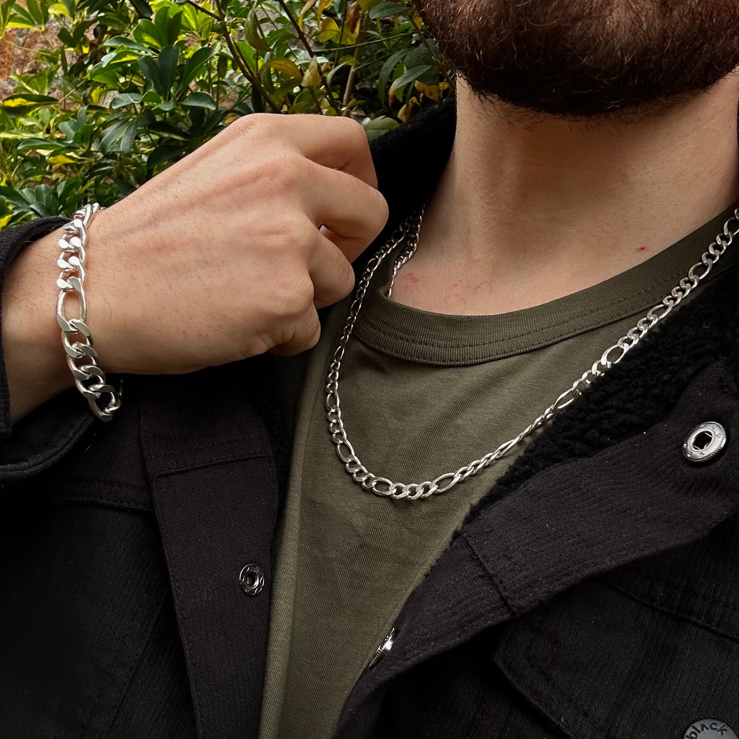 Pulsera Figaro Plata