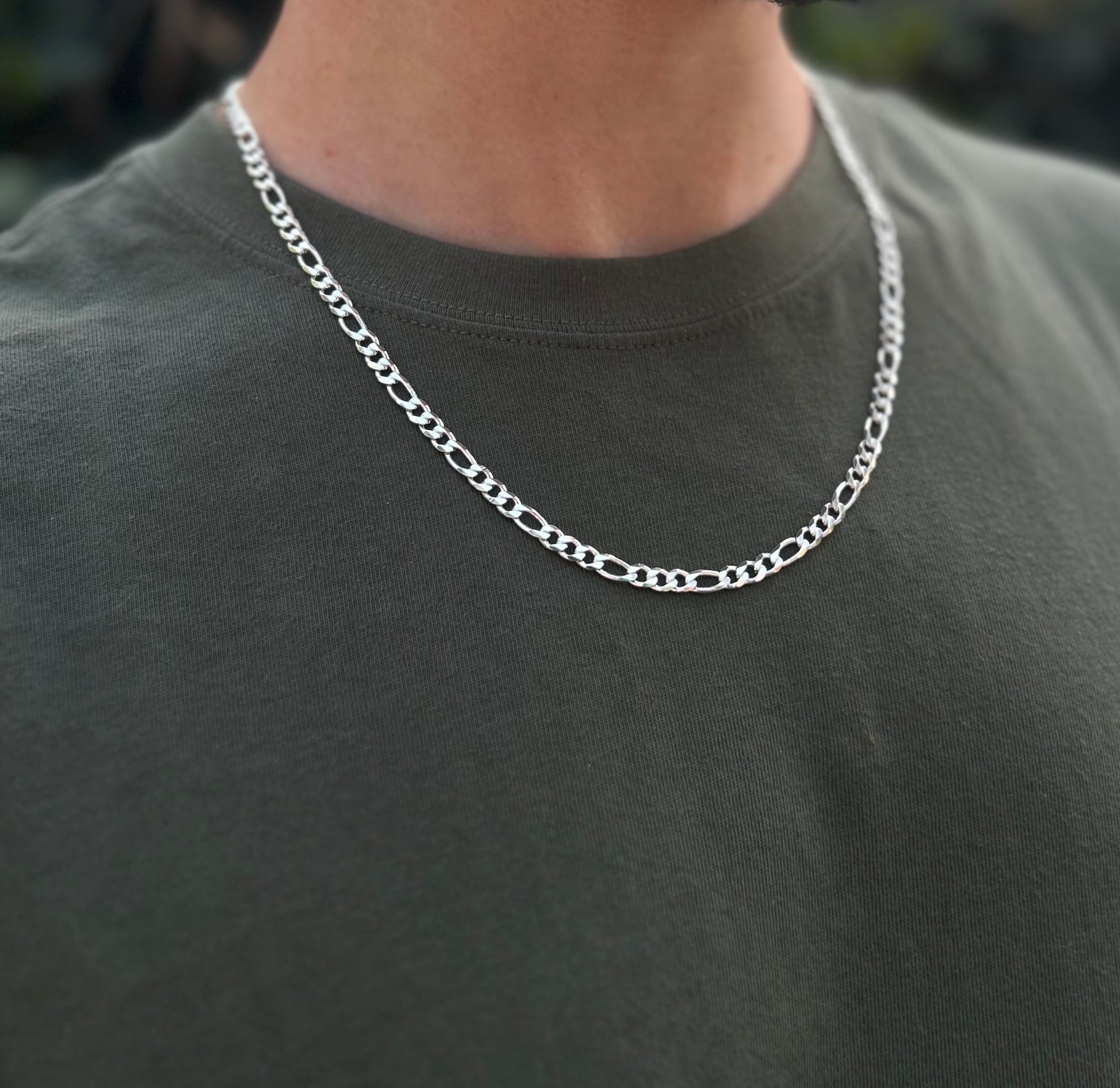 CADENA FIGARO PLATA  - 5mm