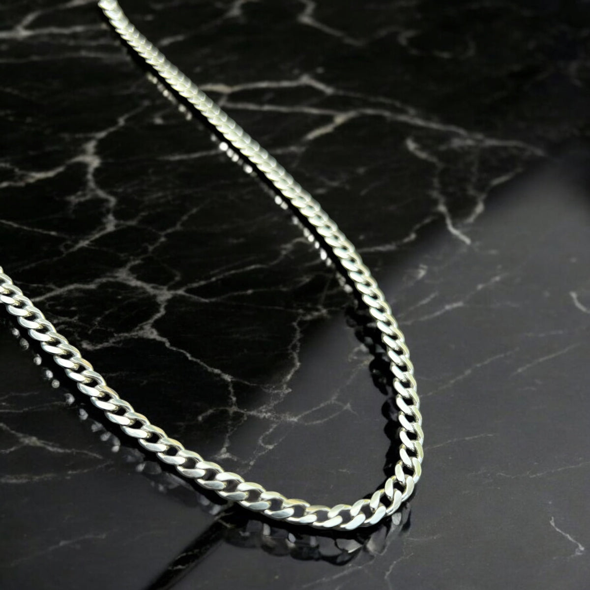 🇮🇹 Cadena Dilbar - Plata Italiana 5mm - 60 cm