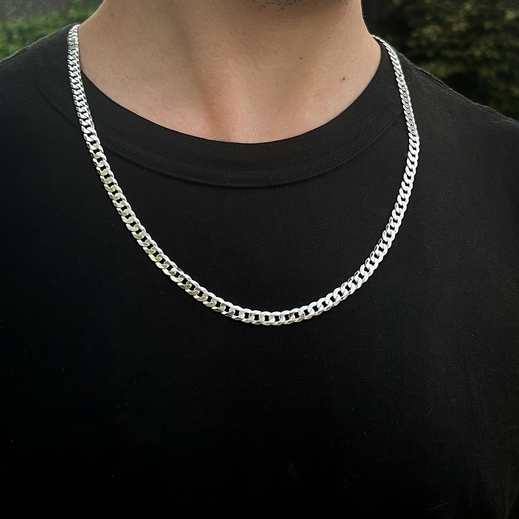 Cadena Dilbar Plata Italiana 🇮🇹 - 6MM