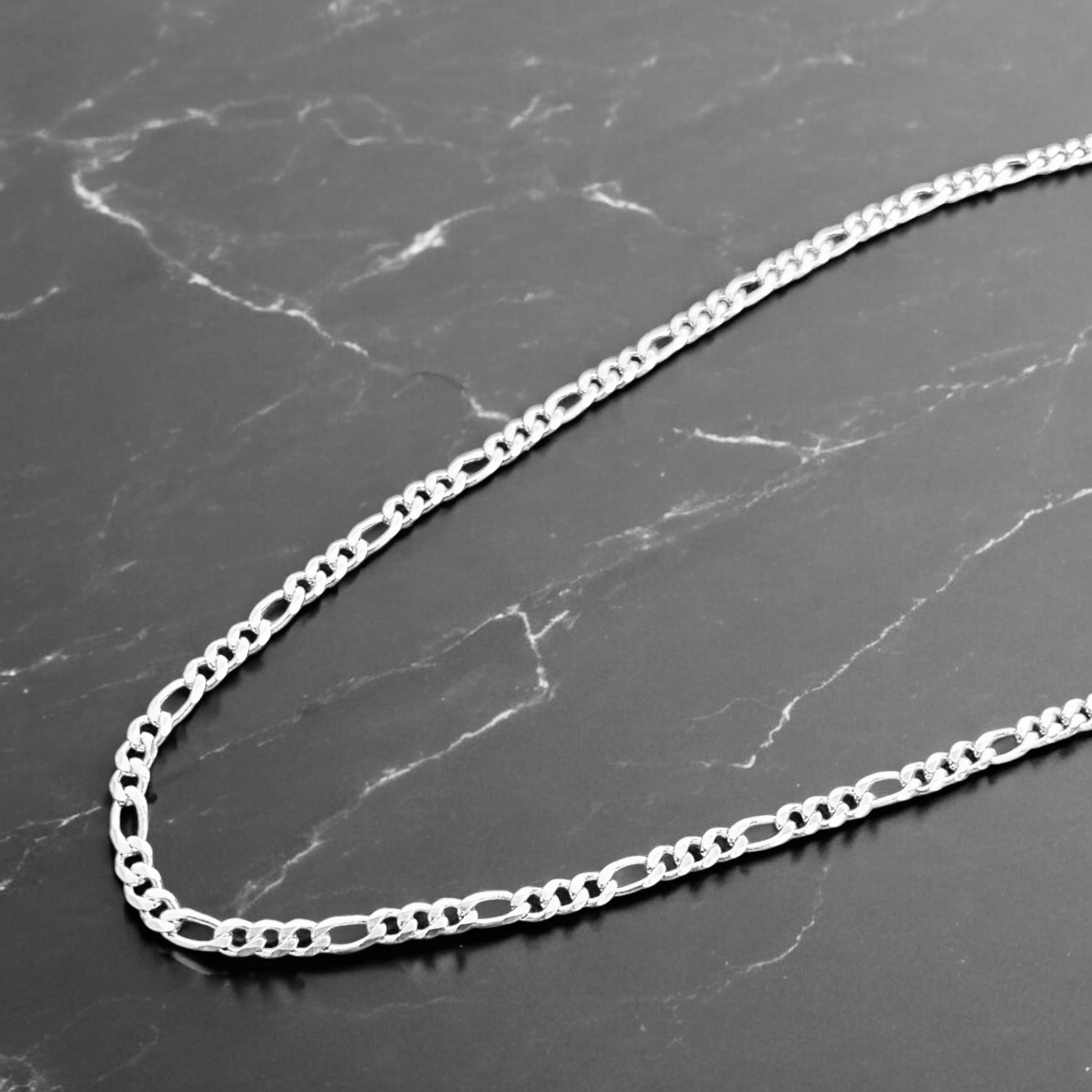 CADENA FIGARO PLATA  - 5mm