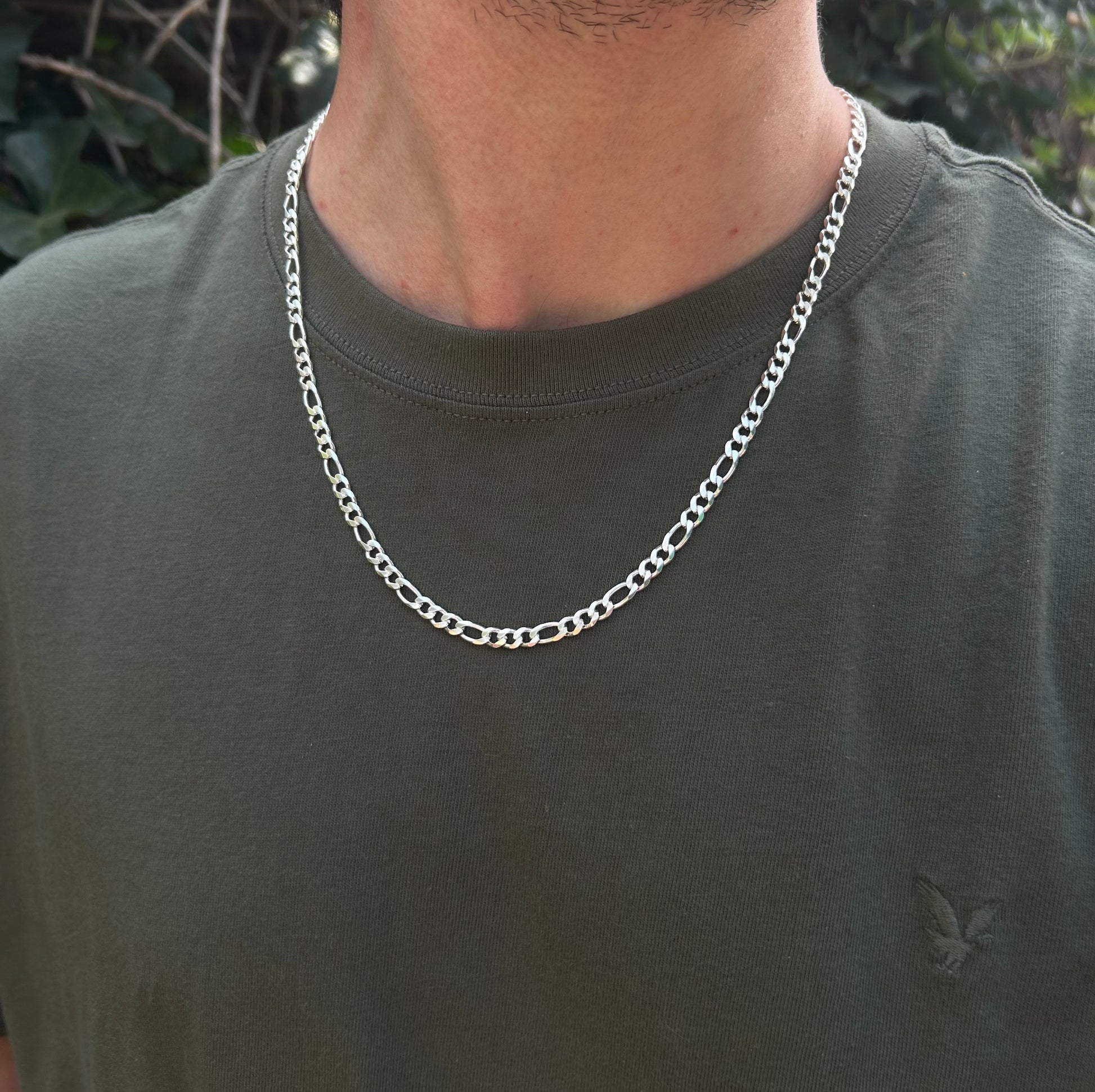 CADENA FIGARO PLATA  - 5mm