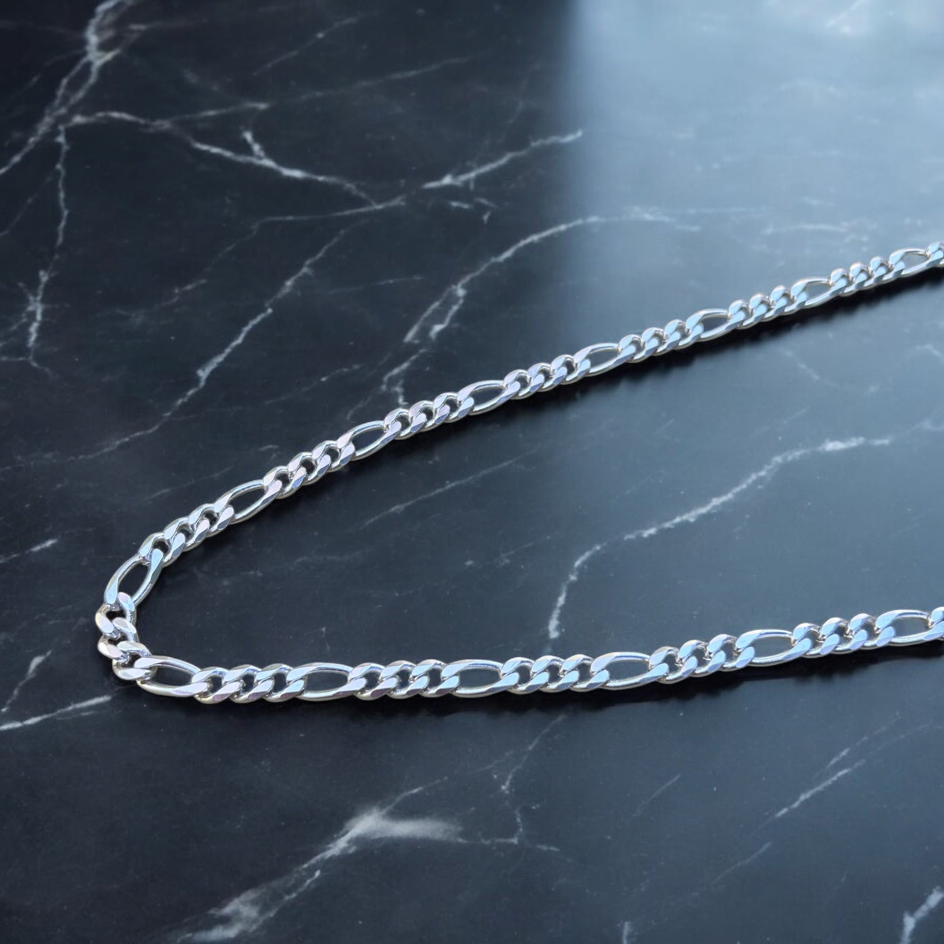 Cadena Figaro Plata - 8MM