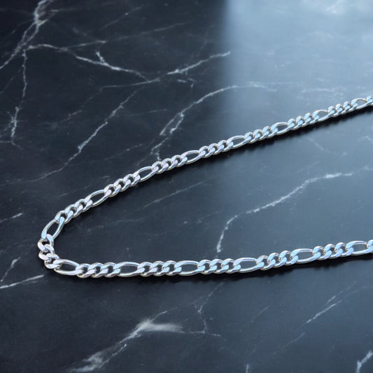 Cadena Figaro Plata - 8MM
