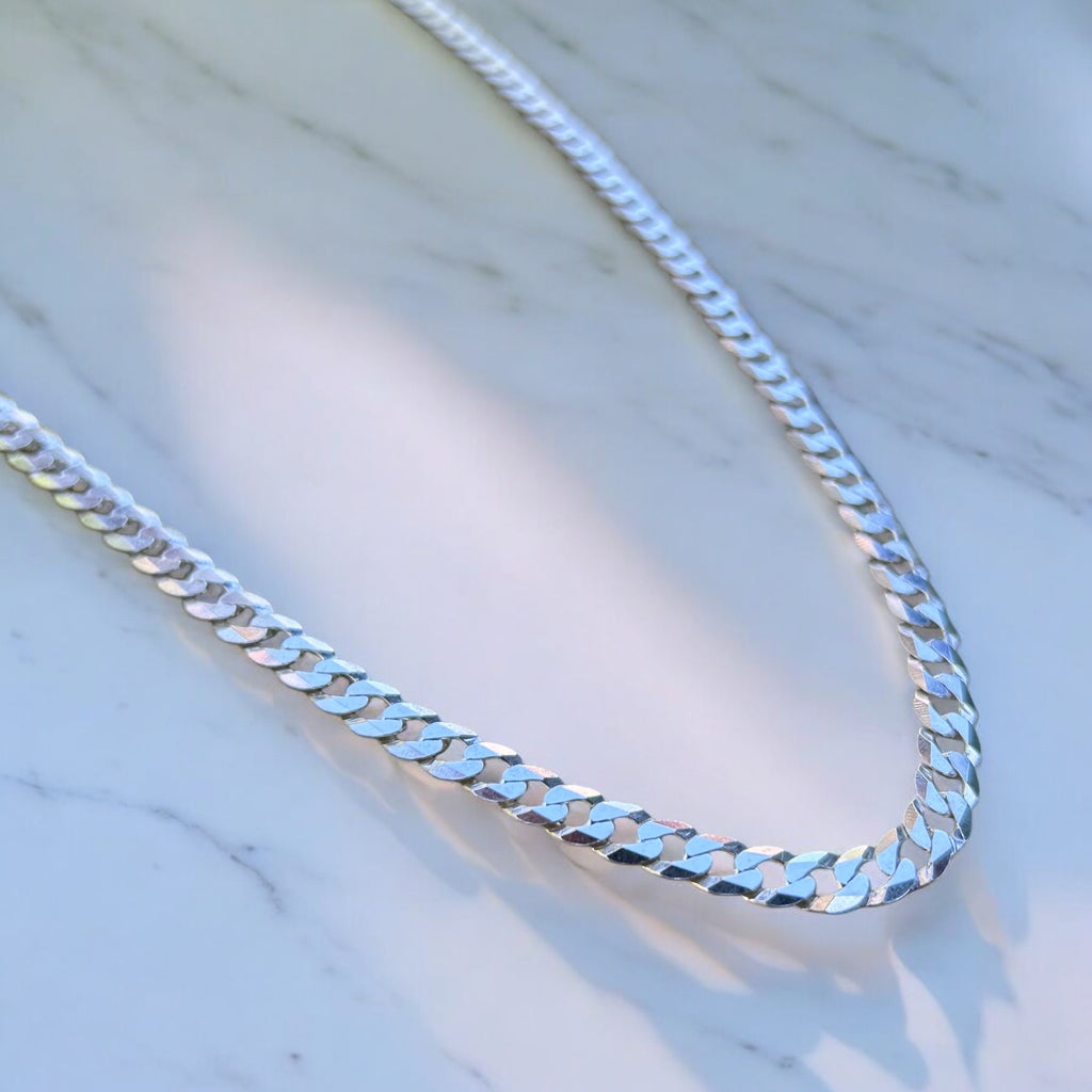 Cadena Dilbar Plata Italiana 🇮🇹 - 6MM
