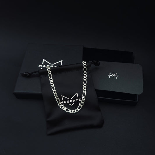 CADENA FIGARO PLATA  - 5mm